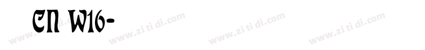 梦幻汉桑CN W16字体转换